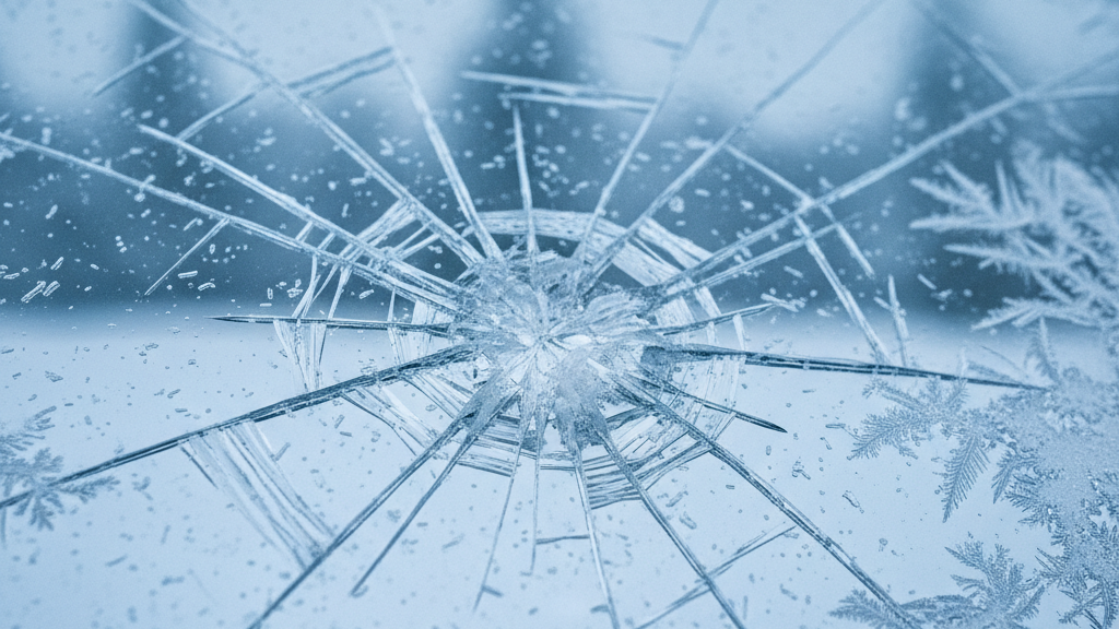 winter auto glass damage